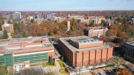Aerial-Over-Michigan-State-University-College-Campus