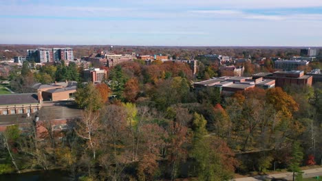 Aerial-Over-Michigan-State-University-College-Campus