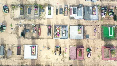 Shocking-Top-Down-Aerial-Of-Vast-Acres-Of-Fresh-Graves-In-The-Cemetery-In-Irpin-(Kyiv)-Ukraine-Following-Russian-Aggression-In-The-War