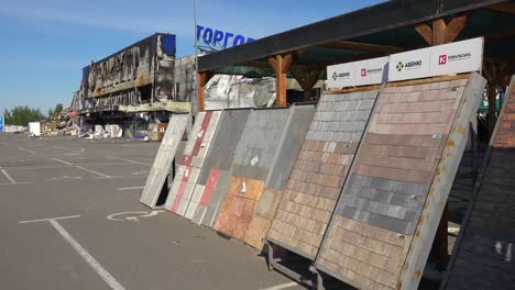 Shopping-Mall-Destroyed-By-Russian-Rocket-Attacks-In-Kyiv,-Ukraine