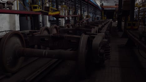 The-Interior-Of-A-Railway-Maintenance-Facility-Where-Freight-Cars-Are-Built-And-Maintained