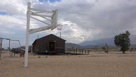 Remains-Of-The-Manzanar-Japanese-Relocation-Camp-In-The-Sierra-Nevada-Owens-Valley,-California