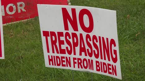 Yard-Signs-Attack-Us-President-Joe-Biden-And-Promote-Donald-Trump
