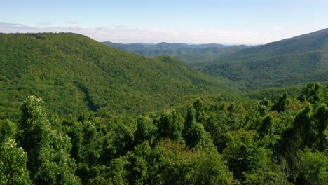 Beautiful-Aerial-Over-The-Blue-Ridge-Mountains-Appalachia,-Tennessee,-Virginia,-North-Carolina-Or-Georgia