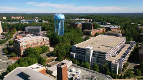 Aerial-Over-The-University-Of-North-Carolina-Campus-At-Chapel-Hill