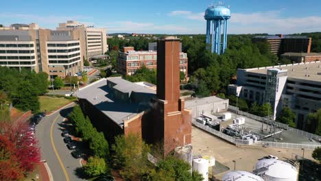 Rising-Aerial-Over-The-University-Of-North-Carolina-Campus-At-Chapel-Hill