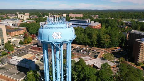 Very-Good-Aerial-Over-The-University-Of-North-Carolina-Campus-At-Chapel-Hill