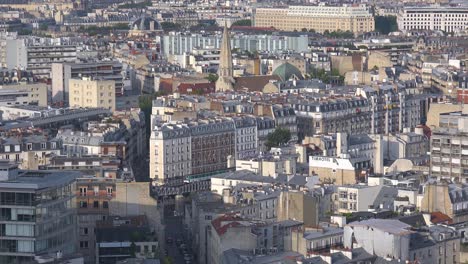 Buena-Toma-De-Establecimiento-De-ángulo-Alto-De-París,-Francia-Y-Suburbios