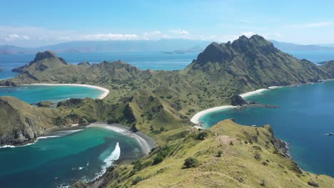 Excellent-Aerial-Shot-Of-Padar-Island-Within-Komodo-National-Park-In-Indonesia