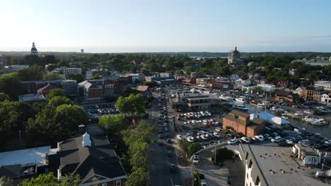 Excellent-Aerial-View-Of-Annapolis,-Maryland