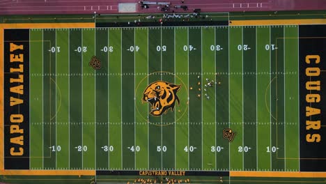Excellent-Overhead-View-Of-A-Football-Game-At-Capo-Valley-High-School