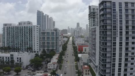 Excellent-Aerial-Shot-Of-Miami,-Florida'S-Skyline