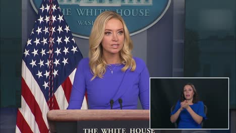 White-House-Press-Secretary-Kayleigh-Mcenany-Answers-A-Question-The-Status-Of-Iran-And-The-Middle-East