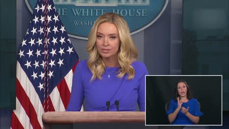 White-House-Press-Secretary-Kayleigh-Mcenany-Briefs-Press-Corp-And-Media-Regarding-First-Delivery-Of-Covid-19-Vaccine
