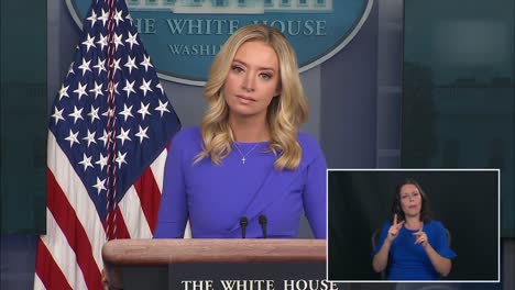 White-House-Press-Secretary-Kayleigh-Mcenany-Answers-A-Question-About-President-Trump-Taking-The-Covid-Vaccine