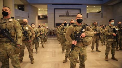 National-Guard-Soldiers-Deputized-In-The-Us-Capitol-Before-Providing-Security-For-Biden’S-Presidential-Inauguration