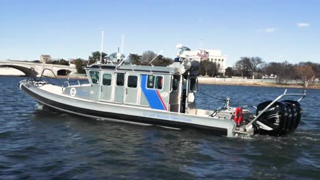Us-Coast-Guard-Boats-Secure-Washington-Dc-Waterways-During-Biden’S-Presidential-Inauguration