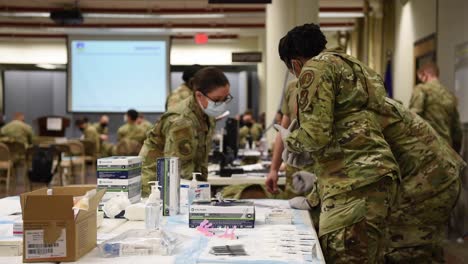 51St-Medical-Group-Administer-Covid-19-Pandemic-Virus-Vaccines,-Innoculating-Airmen-At-Osan-Air-Base,-Jp
