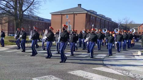 Military-Marching-Band-Musicians-Prepare-For-Joe-Biden’S-59Th-Presidential-Inauguration-In-Washington-Dc