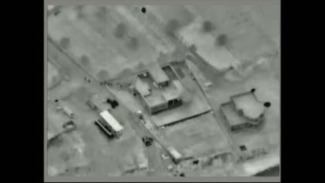 Aerial-Of-Iraqi-Counter-Terrorism-Service-Detaining-Daesh-Affiliate-Responsible-For-Terrorism-Ops-Anbar-Province,-Iraq