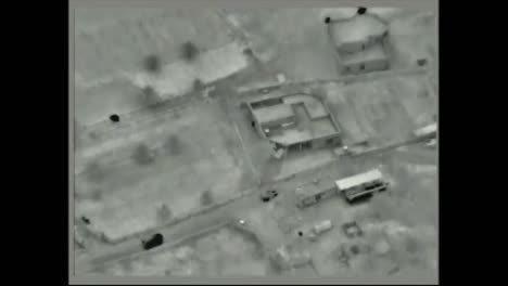 Aerial-Of-Iraqi-Counter-Terrorism-Service-Detaining-Daesh-Affiliate-Responsible-For-Terrorism-Ops-Anbar-Province,-Iraq