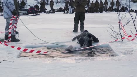 Nato-Clips-Us-Marine-Rotational-Force-Europe-Soldiers-Extreme-Cold-Weather-Training-Exercise,-Setermoen,-Norway