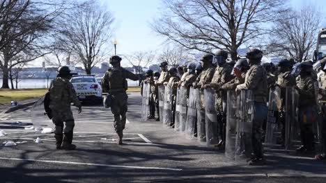 District-Of-Columbia-National-Guard-Conduct-Quick-Reaction-Force,-Security-And-Riot-Prevention-Training-Exercises