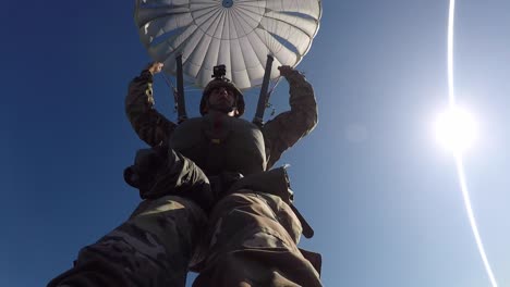Us-Army-Ranger-Special-Forces-Soldiers-Jump-From-Helicopter-During-A-Military-Training-Parachute-Jump,-Georgia