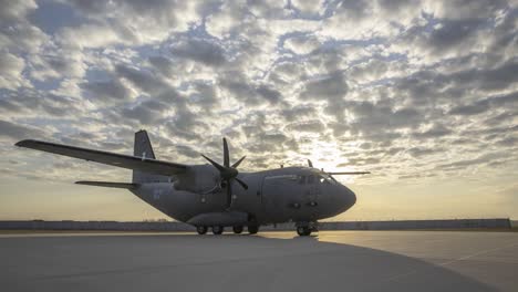 A-Pilot-And-Crew-Inspect-A-Lithuanian-Air-Force-C27-Spartan-Cargo-Plane,-Baltic-Region’S-Exercise-Ramstein-Alloy