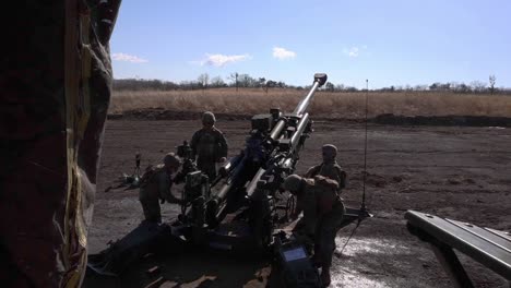 3Rd-Marine-Division-Field-Kitchen-Operations-And-Live-Fire-Military-Artillery-Training-Exercise-At-Camp-Fuji,-Japan