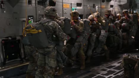 Us-Army-4Th-Infantry-Brigade-Combat-Team-Airborne-Paratroopers-Air-Force-C-17-Globemaster-Iii-Flight-Crew-Training-Mission