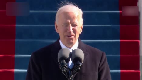 Presidente-Joe-Biden-Habla-De-Unión-Perfecta,-Covid-19,-La-Grandeza-De-América,-Ceremonia-De-Inauguración