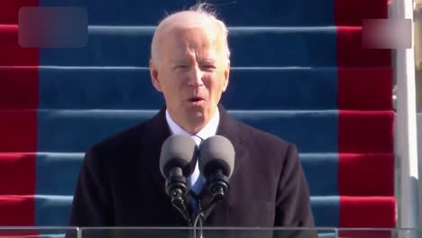 Präsident-Joe-Bidens-Einweihung-über-Das-Leben-Und-Helfen-Anderen,-Während-Er-In-Dunklen-Tagen-Zur-überparteilichen-Zusammenarbeit-Aufruft