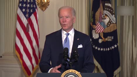 President-Joe-Biden-Talks-About-Gut-Feelings,-Climate-Change,-Unseen-Threats,-Political-Appointees-Swearing-In-Ceremony
