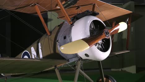 British-Sopwith-F1-Camel,-Built-From-Original-Wwi-Factory-Drawings,-On-Display-At-The-Wright-Patterson-Afb-Museum