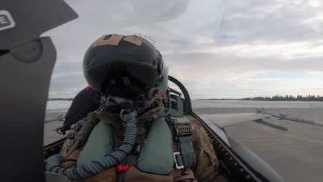 Cockpit-Pov,-Colorado-Air-National-Guard-F-16-Kämpfende-Falken,-Neufundland,-Nato&#39;s-übung-Amalgam-Dart