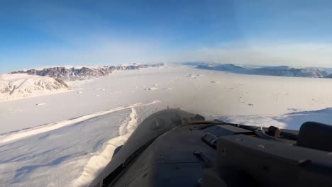 Low-Level-Flight-By-Colorado-Air-National-Guard-F-16-Fighting-Falcons-Over-Newfoundland-Glaciers,-Nato-Exercise