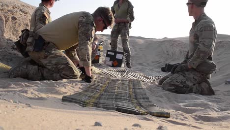 Explosive-Ordnance-Disposal-Team-Prepares-A-Controlled-Blast,-Destroying-Ammunition-And-Explosive-Materials