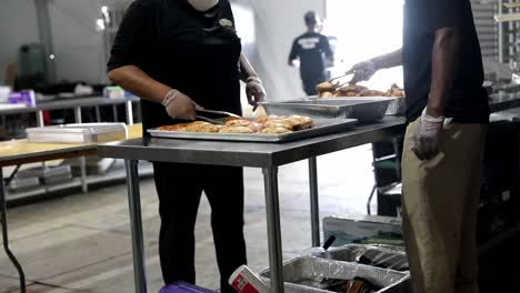 Food-Preparation,-Part-Of-Operation-Allies-Welcome,-In-An-Industrial-Kitchen,-Feeding-Afgan-Refugees-At-Fort-Bliss,-New-Mexico