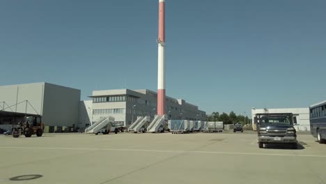 Drive-By-Footage-Of-The-Outside-Of-The-Cross-Dock-Air-Freight-Terminal-At-Ramstein-Afb