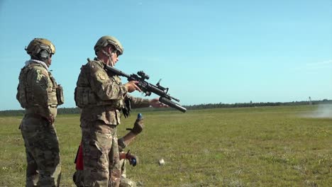 Georgia-Air-National-Guard,-116Th-Security-Forces-Squadron-M203-Grenade-Launcher-Weapons-Training,-Elgin-Afb,-Florida