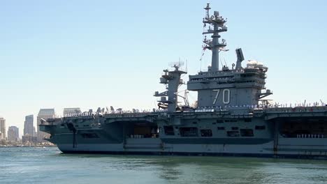 Tugboats-Guide-The-Departure-Of-The-Uss-Carl-Vinson-Deploying-For-Global-Maritime-Security-Operations-From-San-Diego