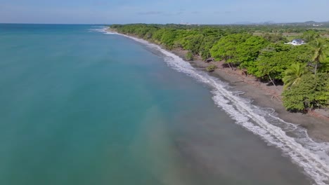 Playa-Palenque-Playa-Del-Mar-Caribe-En-La-República-Dominicana,-Provincia-De-San-Cristobal