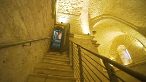 From-the-Church-to-the-stairs-on-the-roof-of-Samuel's-Tomb,-jerusalem,-israel---#020