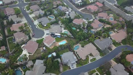Residential-Neighborhood-aerial-flyover-view