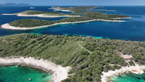 Drone-footage-over-the-Croatian-Paklinski-Otoci-Islands
