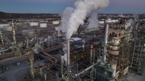 Ölraffinerie-Zur-Verarbeitung-Von-Petrochemikalien-In-Den-USA