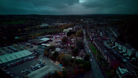 Aerial-timelapse-hyper-lapse-motion-lapse-footage-of-busy-roads-with-heavy-traffic-moving-fast