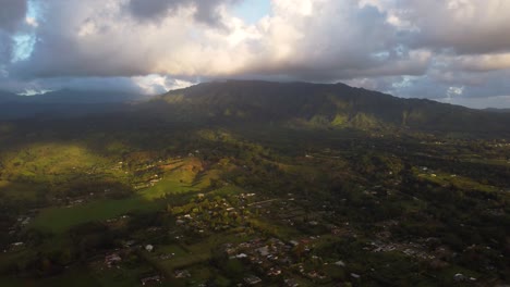 Aerial-mountain-sunrise-footage