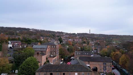 Aerial-footage-of-the-market-town-centre-of-Sowerby-Bridge